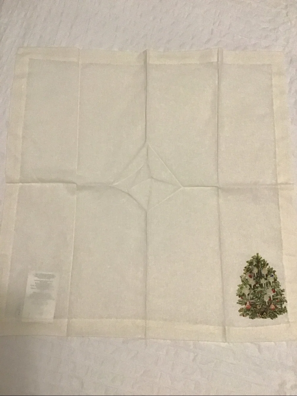 Pottery Barn Cotton / Linen Christmas Napkins (4)